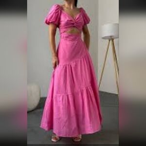 Elegant Pink Women's Dress